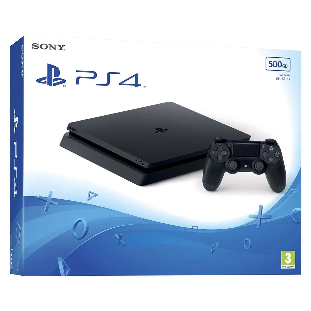 Sony Playstation 4 Slim Console PS4 Slim 500 Go D-Chassis Noir