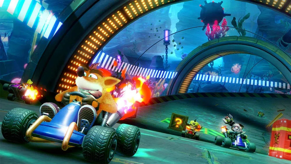 Playstation Sony, Pack PS4 Crash Team Racing, Console 4 Slim 1 To + 2 Manettes Sans Fil DUALSHOCK 4 V2 + Jeu Crash Team Racing, Châssis F, Couleur : Jet Black