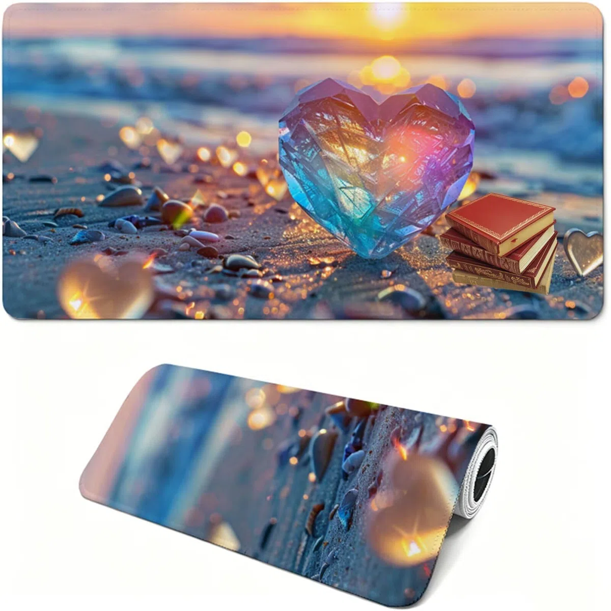 Tapis de Souris Gaming XXL,1500x800x3mm Tapis de Souris Rose,Grand Tapis de Bureau sous Main avec Surface Spéciale Améliore la Vitesse et la Précision,Imperméable Mouse Pad Pierre pour Bureau XF-421