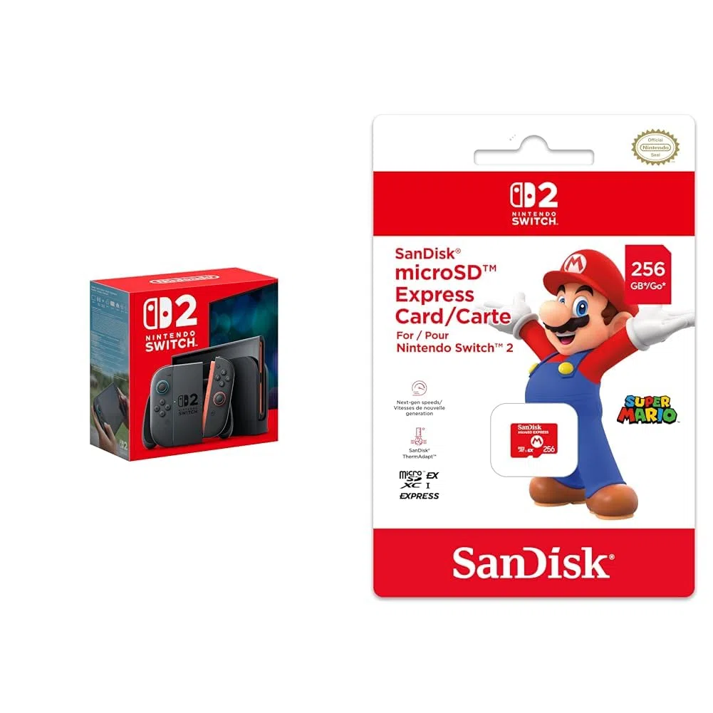 Nintendo Switch 2 + Carte mémoire 256 Go SanDisk