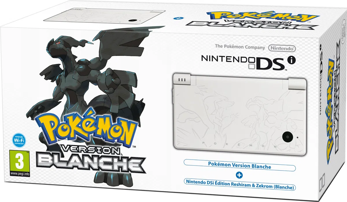 Console Nintendo DSi blanche + POKéMON version blanche - édition Limitée