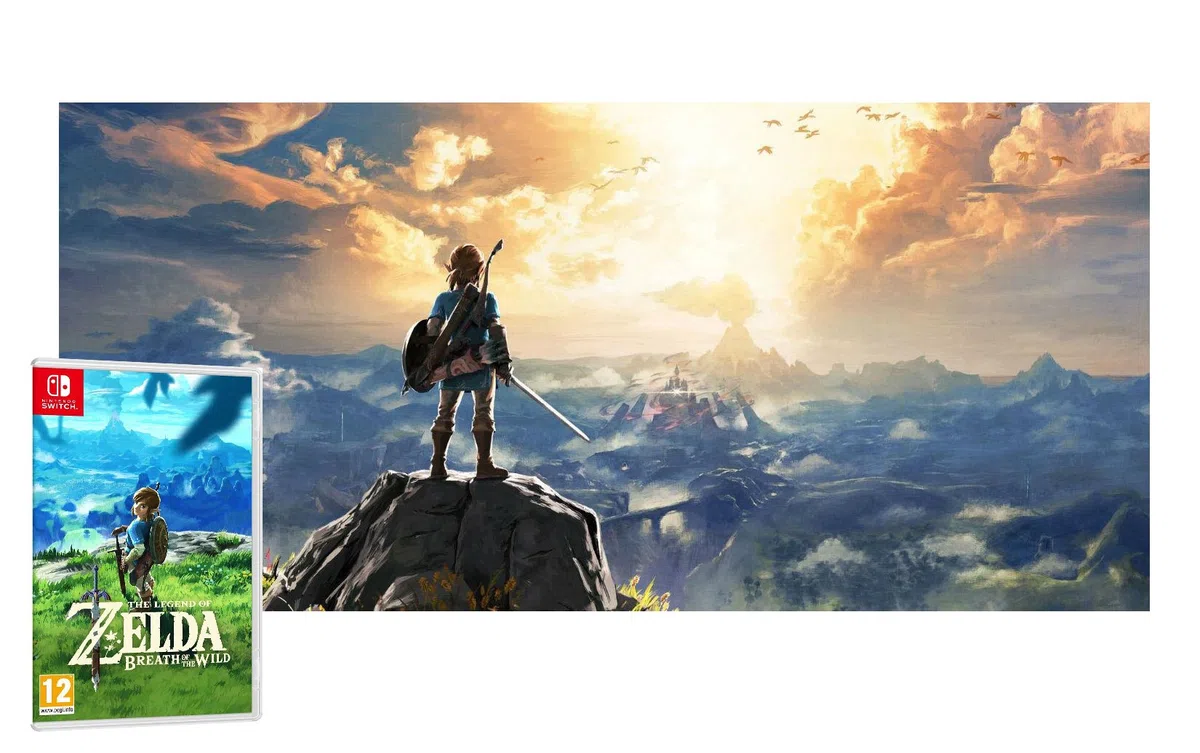 Nintendo Switch 32Go rouge néon/bleu néon + The Legend of Zelda: Breath of the Wild