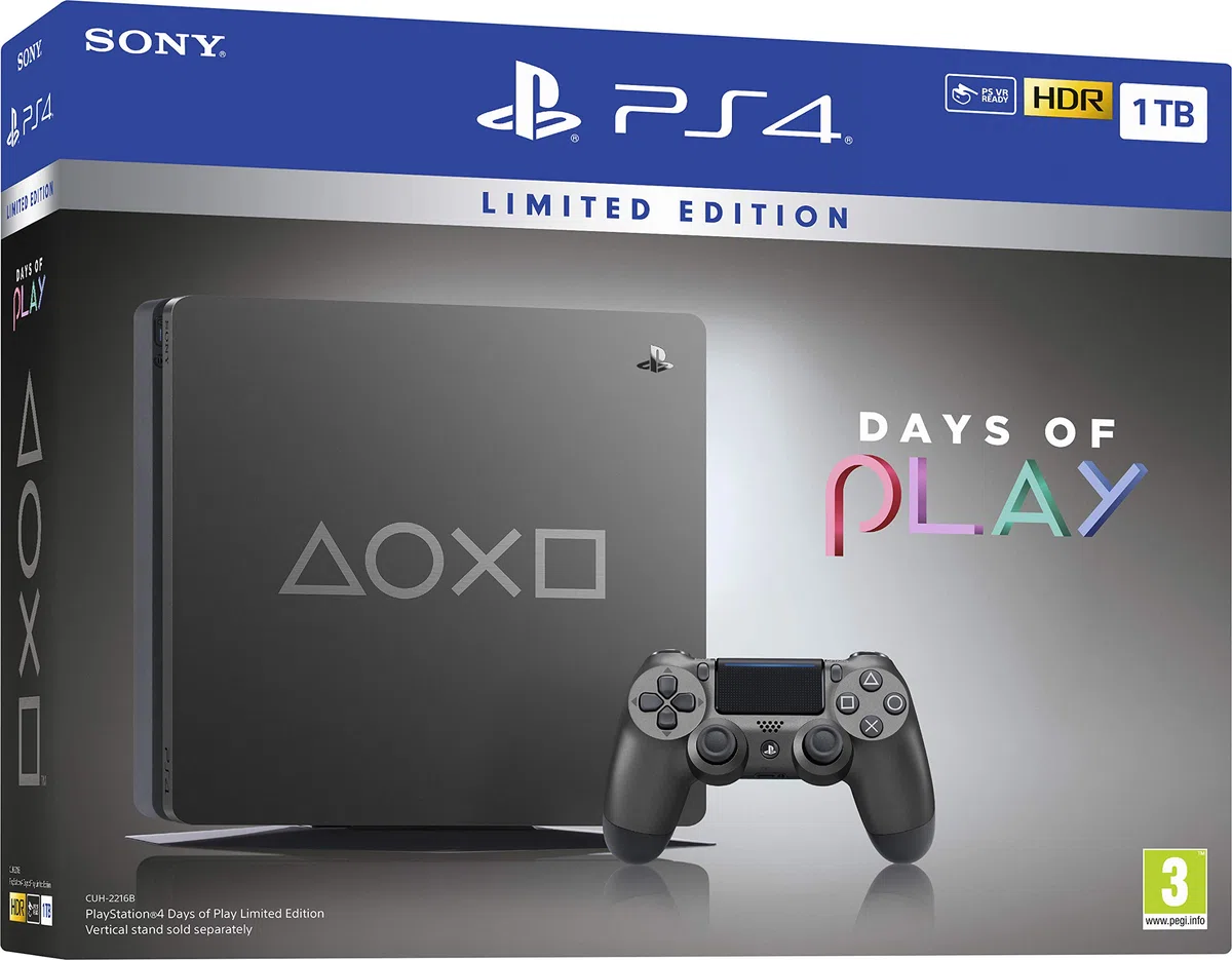Playstation Jours de Play Limited Edition Black Steel 1TB PS4 (PS4)