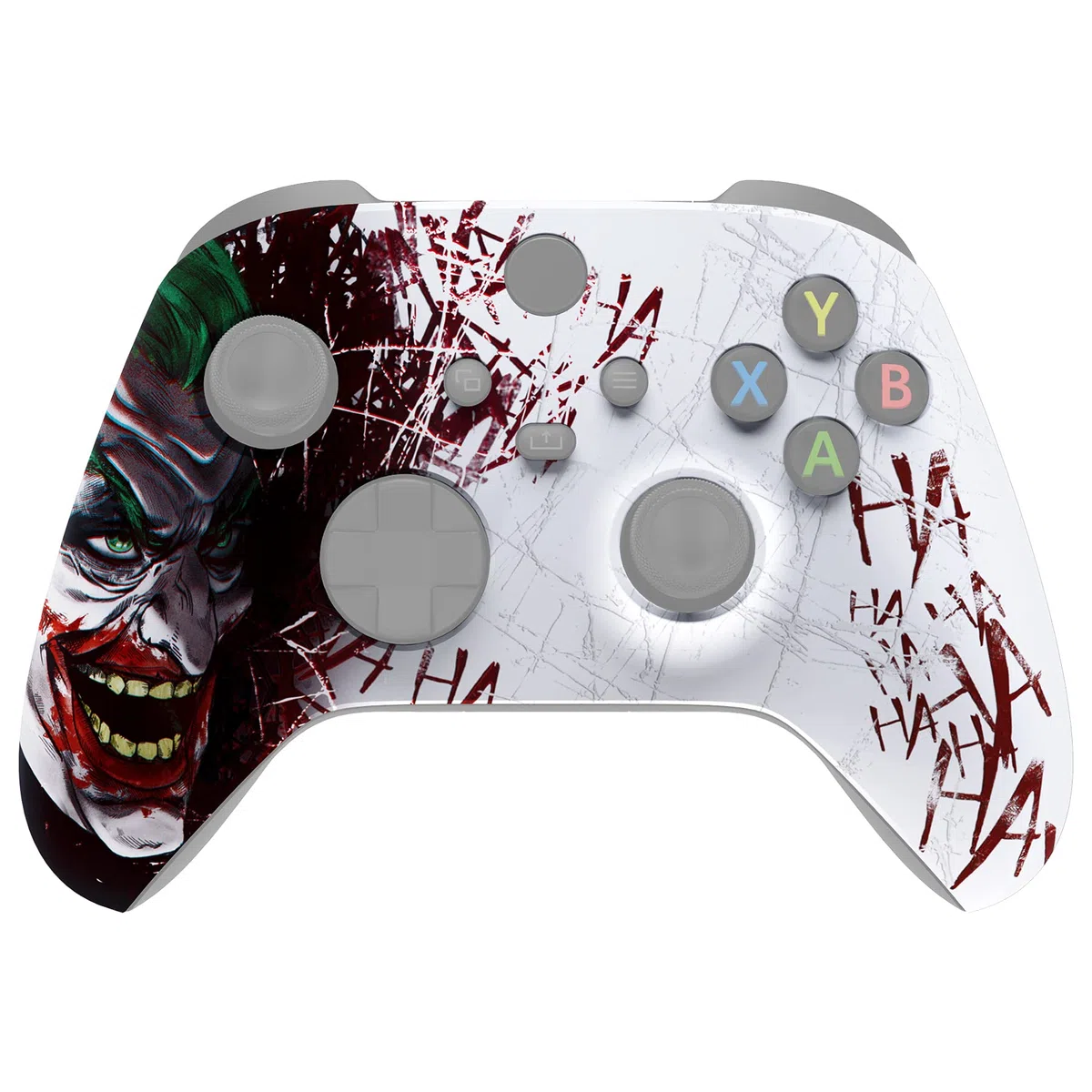 eXtremeRate Coque Personnalisée pour Xbox Séries X/S, Coque Shell Avant pour Xbox Séries X/S Manette, Fou HA