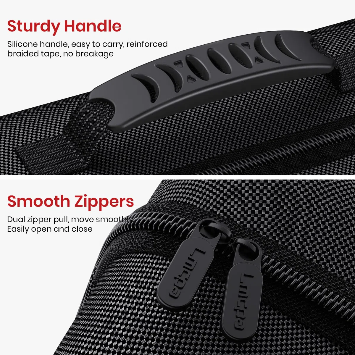 Lmcpa Étui de Protection pour Nintendo Switch 2,Housse de Transport à Coque Rigide ,Portable All Protective Hard Travel Bag for Switch 2 Console&Switch 2 Accessories (22 Cartouches Incluses)-Noir
