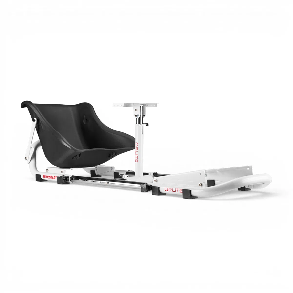 OPLITE NitroKart V2 Cockpit Sim Racing Réglable Enfant Adulte White