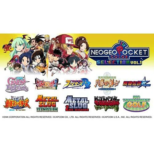 NeoGeo Pocket Color Selection Vol. 1 (English) Switch Japanese Version region free