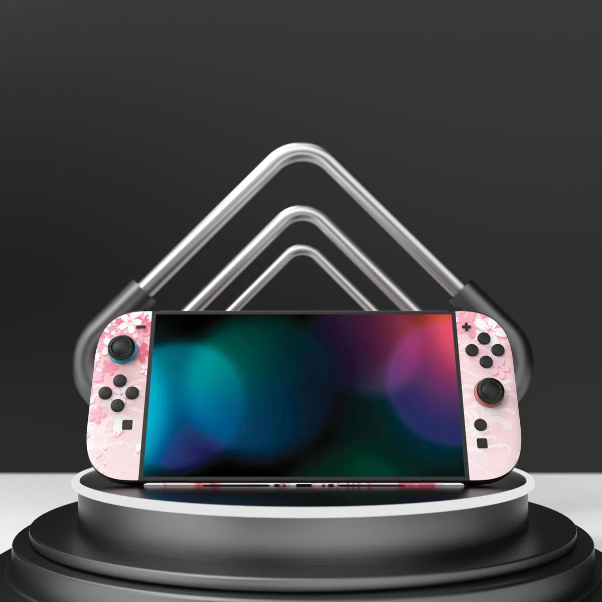 playvital Autocollant pour Nintendo Switch 2 Manette & Console & Grip & Dock,Sticker Skin Decal pour Switch 2 Accessoires Protection - Pétales Cerisier