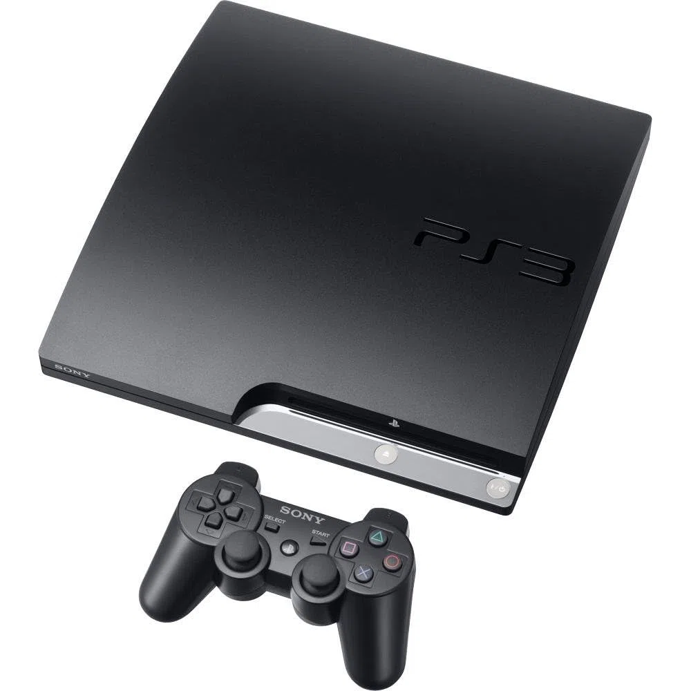 Console PS3 Slim 120 Go noire + Manette PS3 Dual Shock 3 - noire