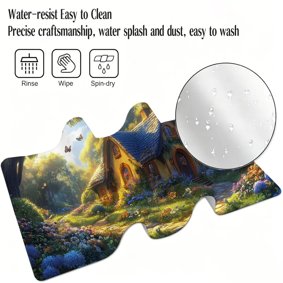 Tapis de Souris, 1600 x 800 x 3 MM Tapis de Souris Vert, Grand Tapis Souris de Jeu avec Cabine, Imperméable, Texturée Résistant à Usure Lavable, pour Gamer, la Maison et Le Bureau XF-370