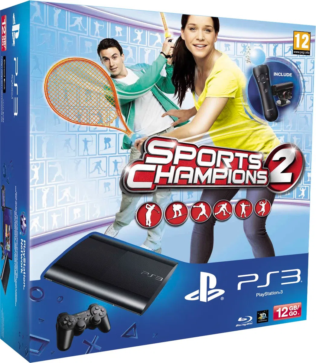Sony 12GB, PlayStation 3 + Sports Champions 2 Ordinateur de bureau 12 Go
