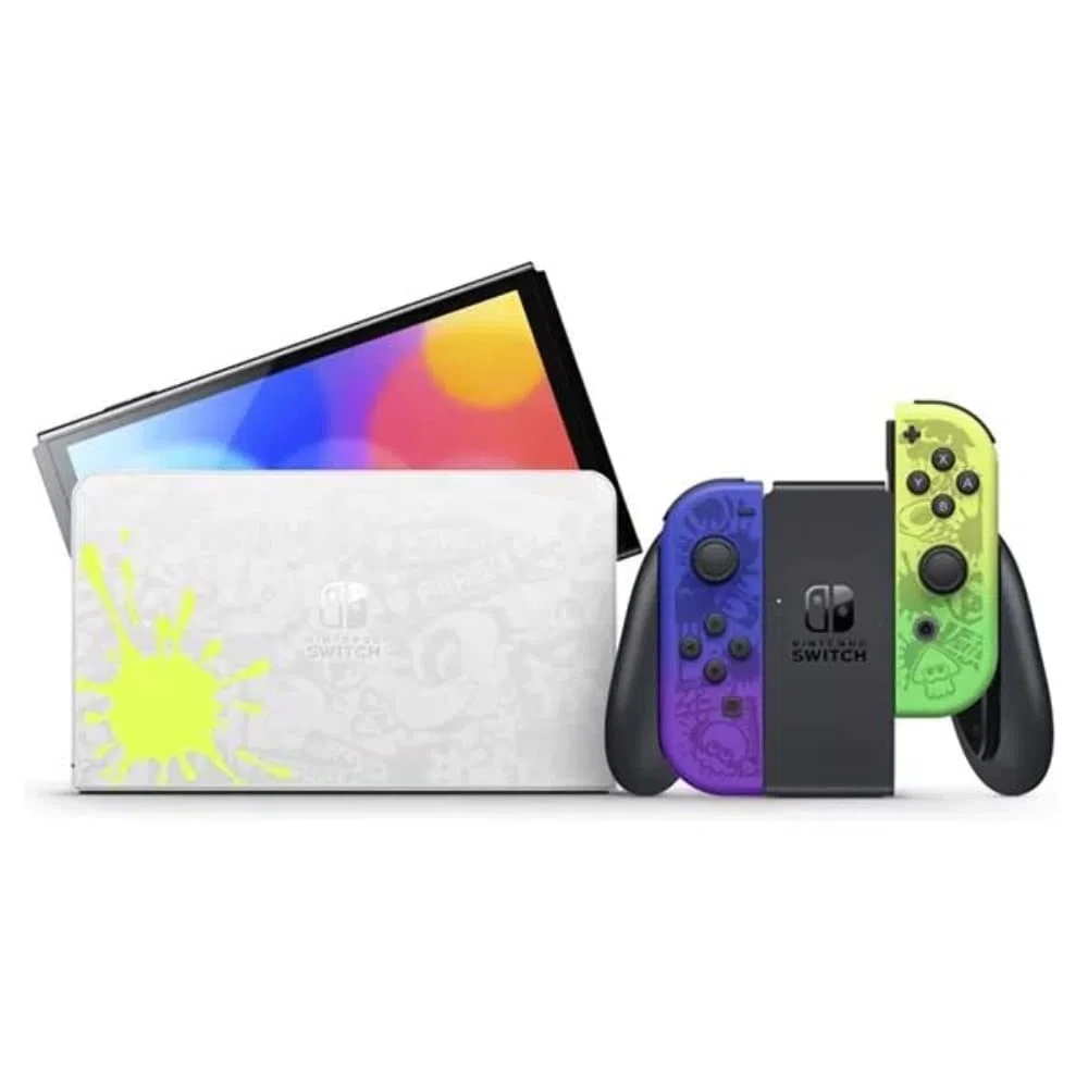 Nintendo Switch Oled Splatoon 3 Edition console de jeux portables 17,8 cm (7") 64 Go Écran tactile Wifi Multicolore