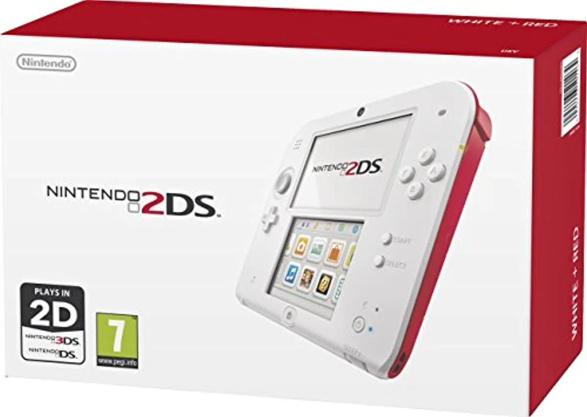 Nintendo Handheld Console 2DS - White/Red [import anglais]