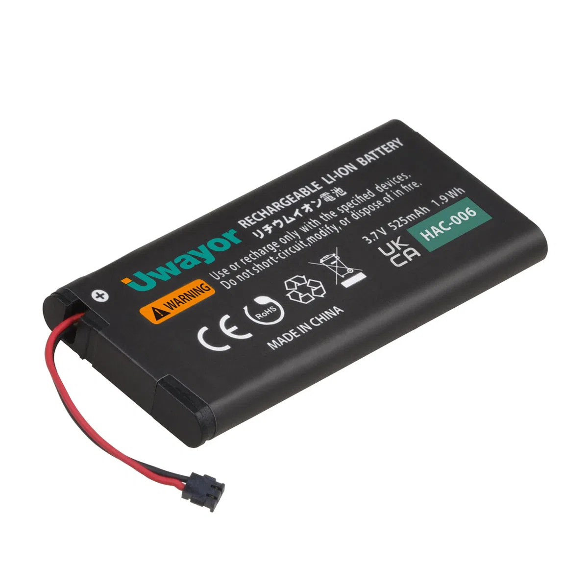Batterie HAC-006 Batterie de remplacement pour contrôleur Nintendo Switch Joy-Con HAC-015 HAC-016 avec kit d’outils 2-Pack HAC-A-JCL-C0, HAC-A-JCR-C0