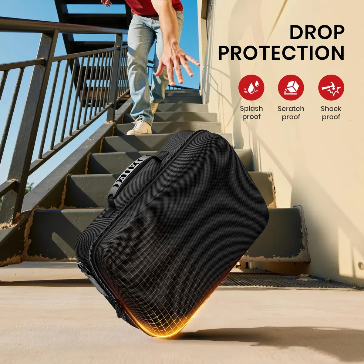 Lmcpa Étui de Protection pour Nintendo Switch 2,Housse de Transport à Coque Rigide ,Portable All Protective Hard Travel Bag for Switch 2 Console&Switch 2 Accessories (22 Cartouches Incluses)-Noir